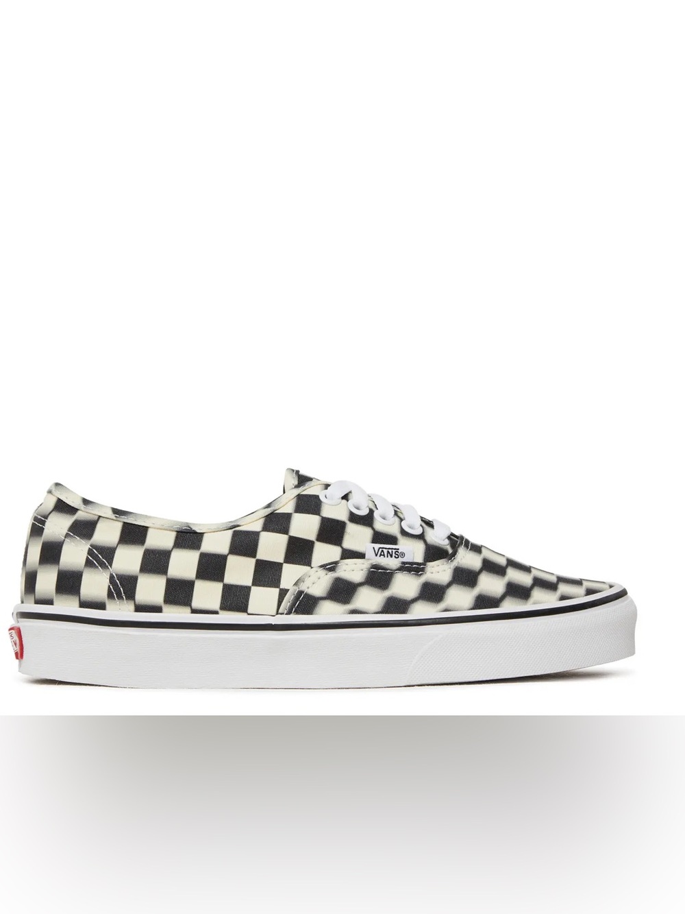 Vans Men’s Blur Check Authentic Sneakers Black Cream Size 10